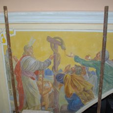11. Hynčina 2012, kostel Sv.Stanislava. Stav před retuší. Zodpovědný rest. MgR.Dušan Rohlík